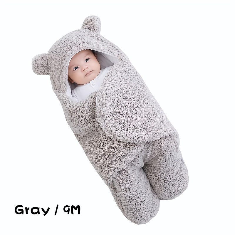 Winter Baby Sleeping Bag, Suitable For Babies Aged 0-10 Months, Soft Nap Mat With Removable Pillow