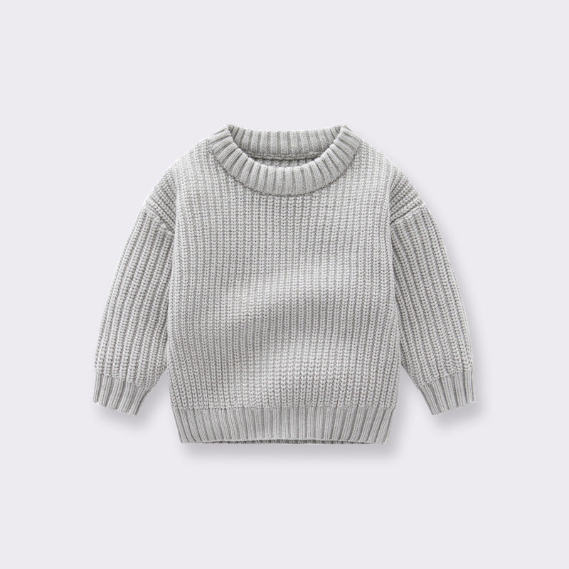 Baby Boys & Girls Children Autumn And Winter Loose Knitted Coat Sweater