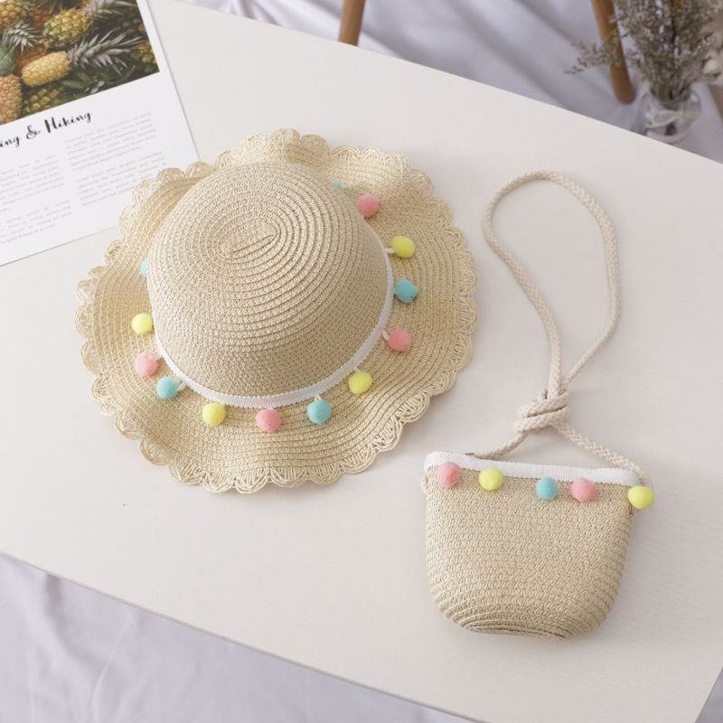 Girls Sun Straw Hat