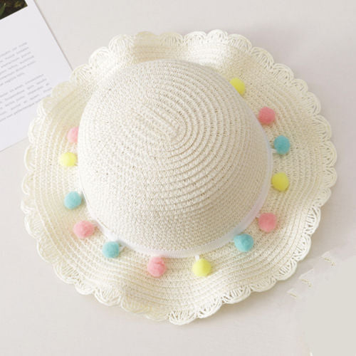 Girls Sun Straw Hat