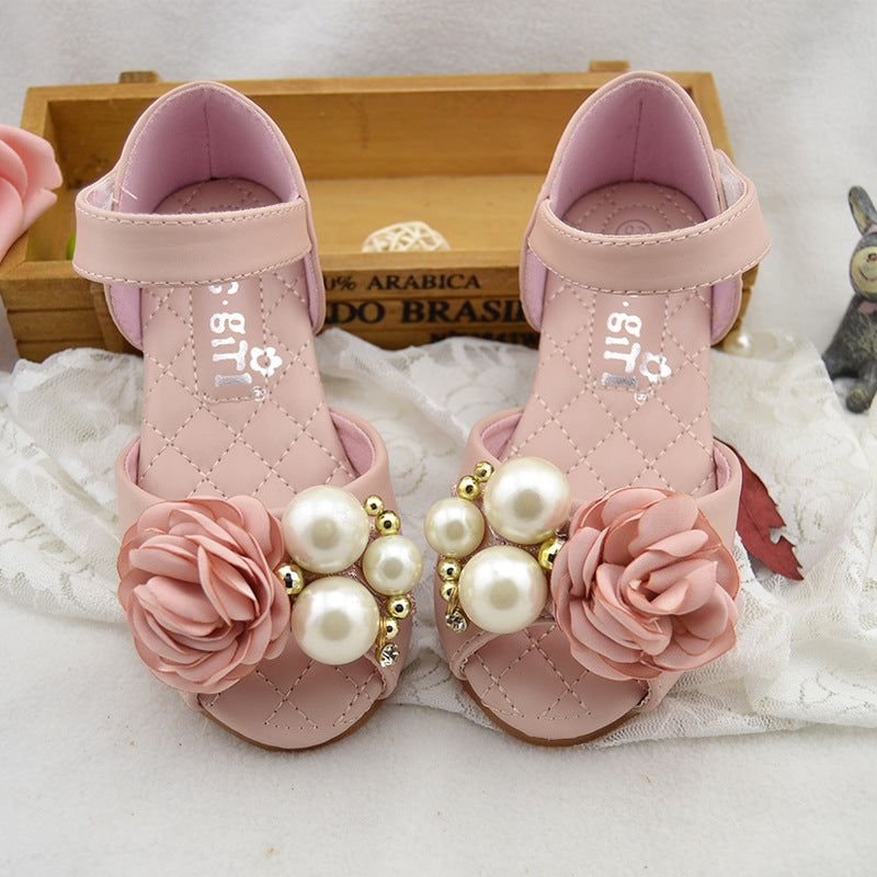 Princess Shoes With Soft Soles And Pearls
