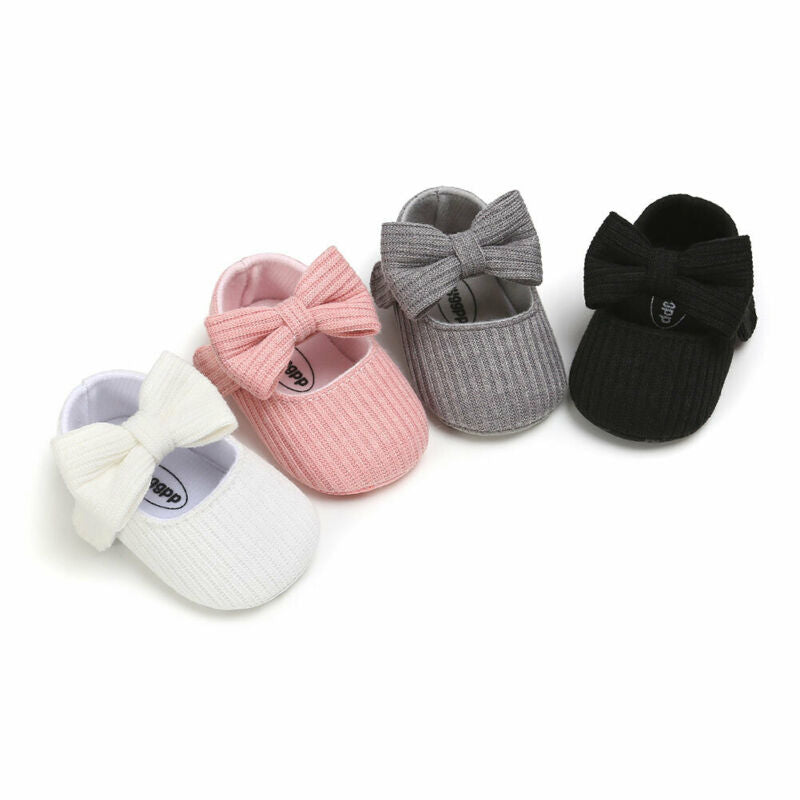 Wool Flower Baby Walking Shoes With Soft Soles