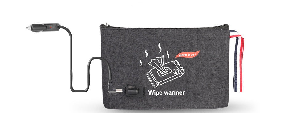 Portable Baby Wipe Warmer Bag USB Included