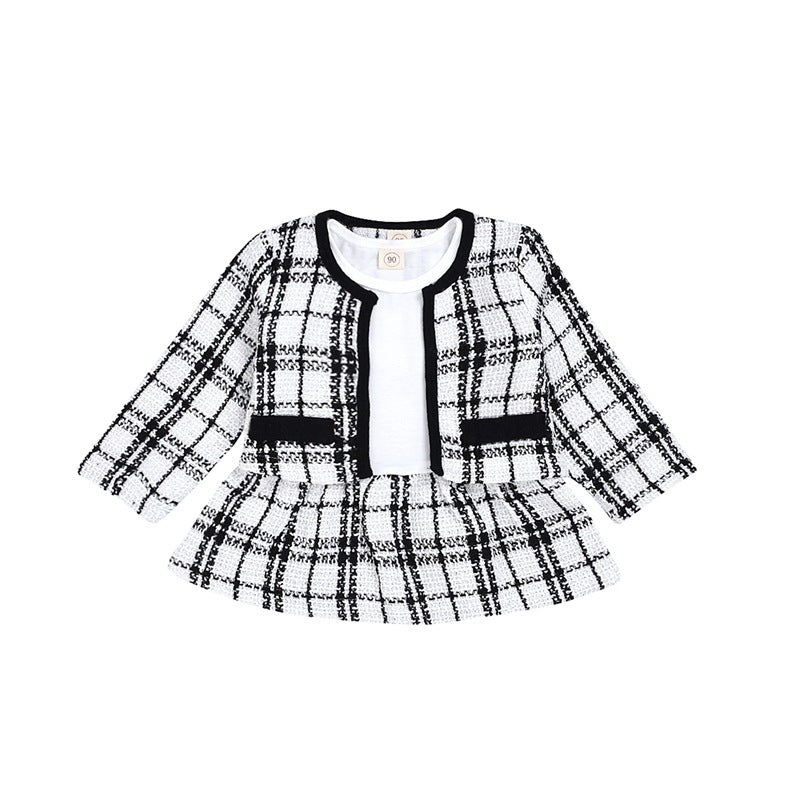 Baby Girl Two-piece Plaid Set