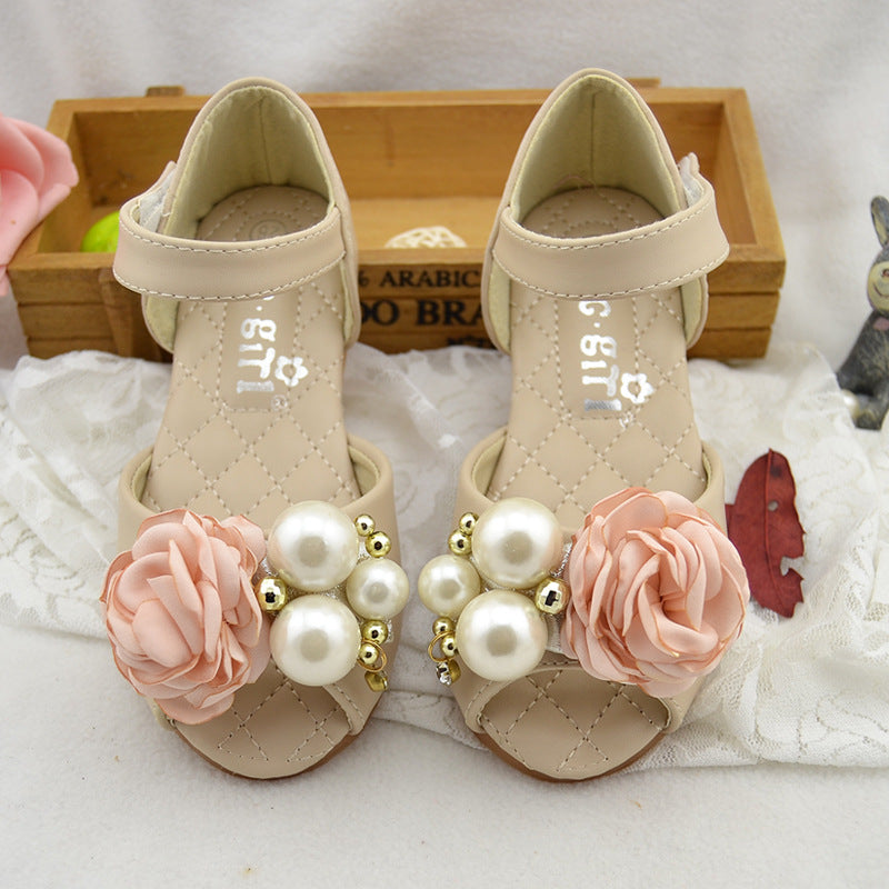 Princess Shoes With Soft Soles And Pearls