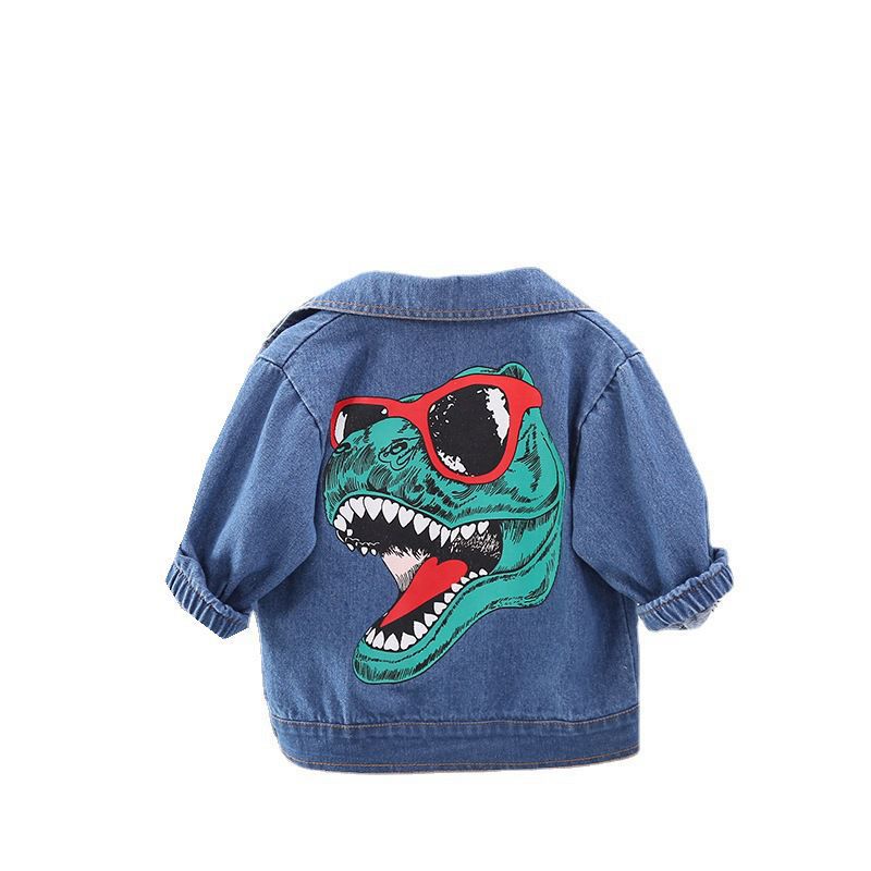 Boys Printed Denim Jacket