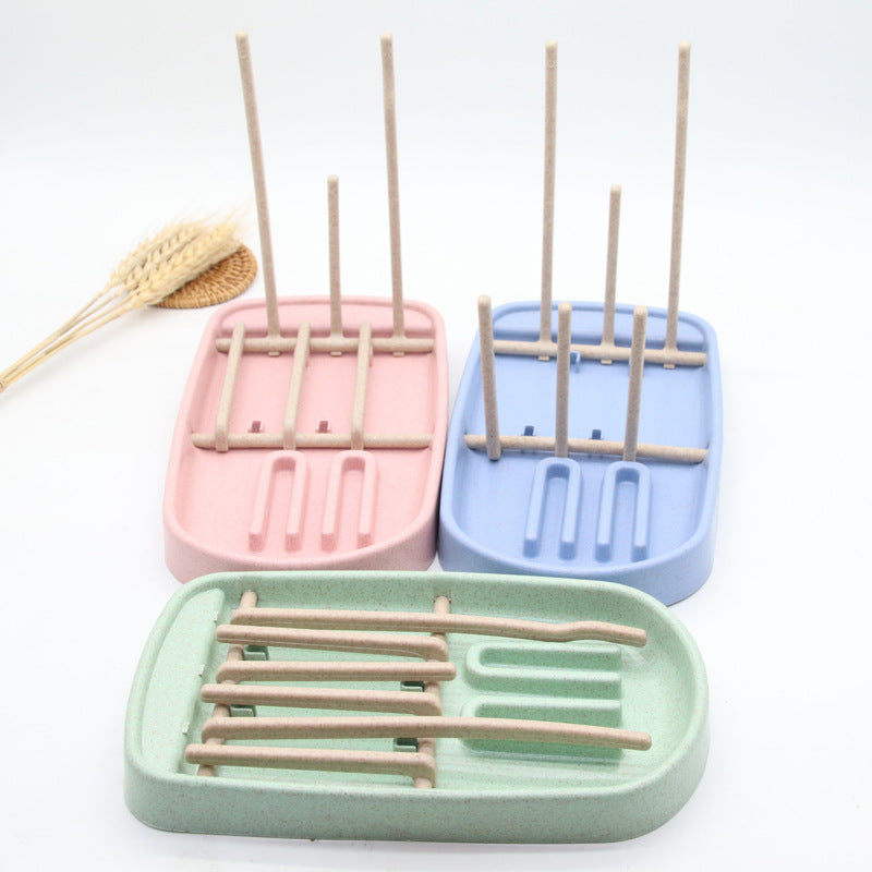 Standing Baby Bottle Drying Rack With Drain