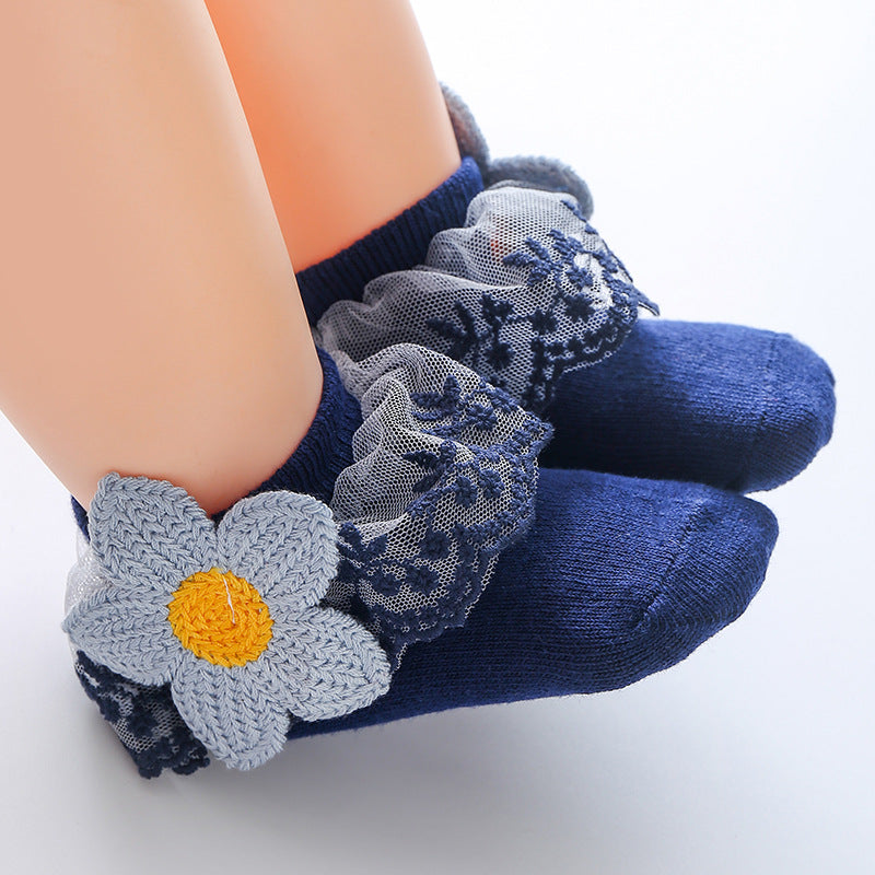 Pretty Girl Flower Socks