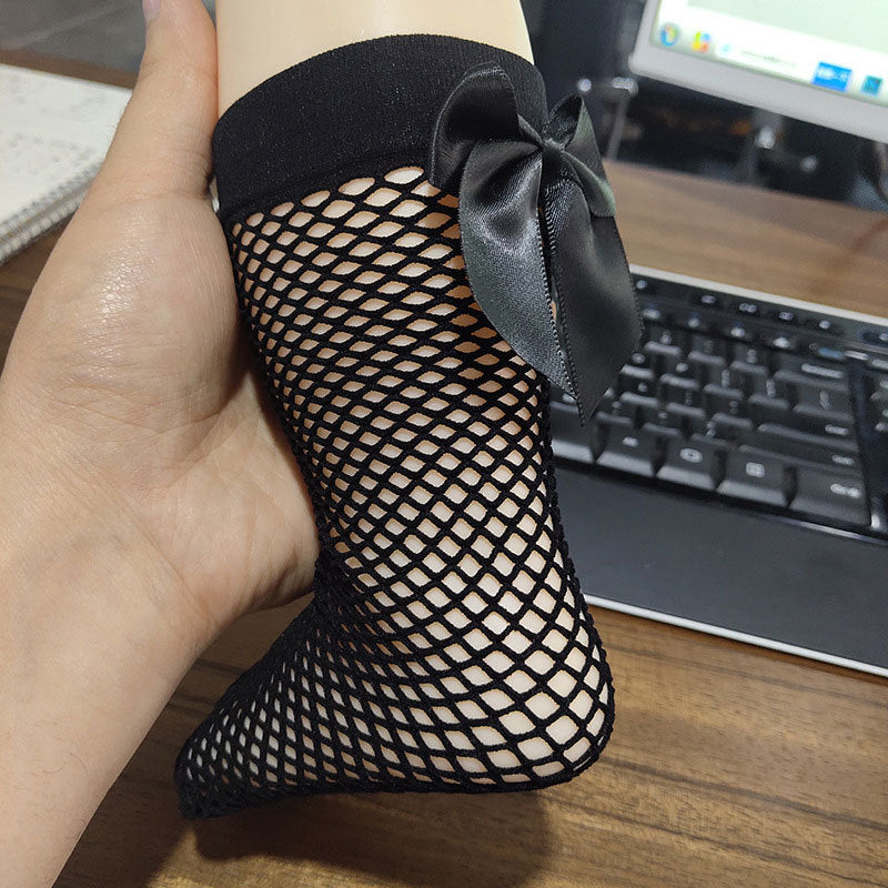 Girls Bowknot Breathable Cotton Socks 1-5 Years Old