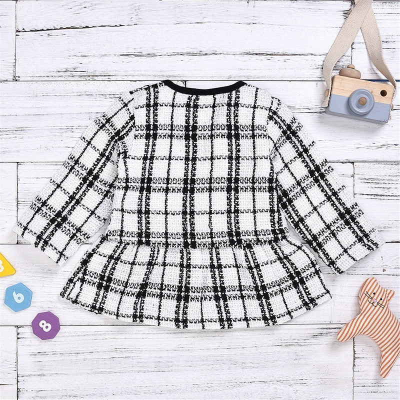 Baby Girl Two-piece Plaid Set