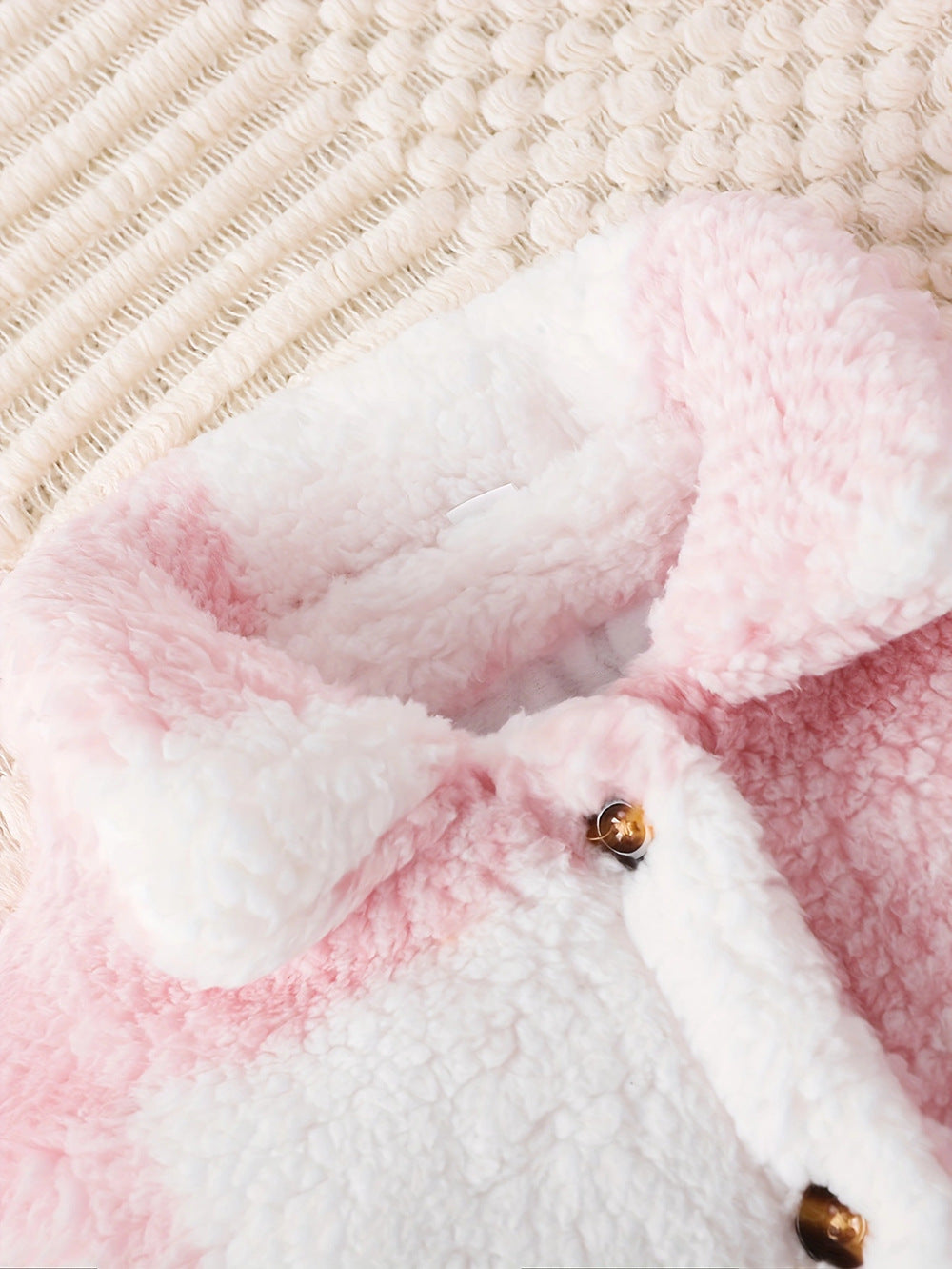 Baby Girls Pink Plaid Cotton Jacket