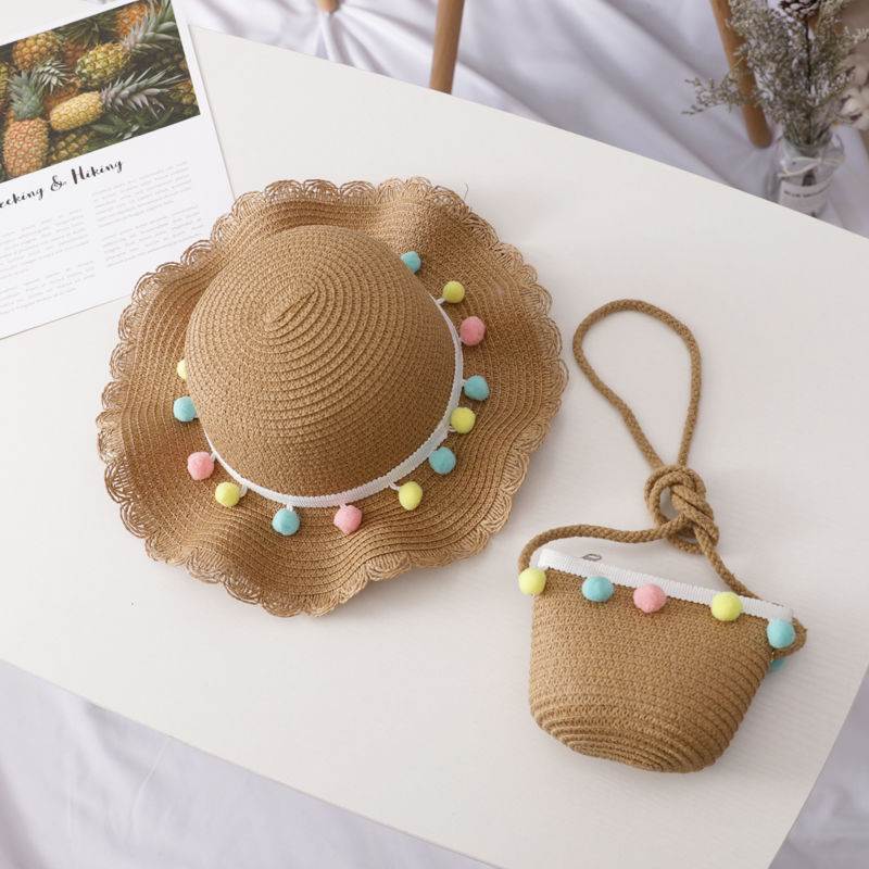 Girls Sun Straw Hat
