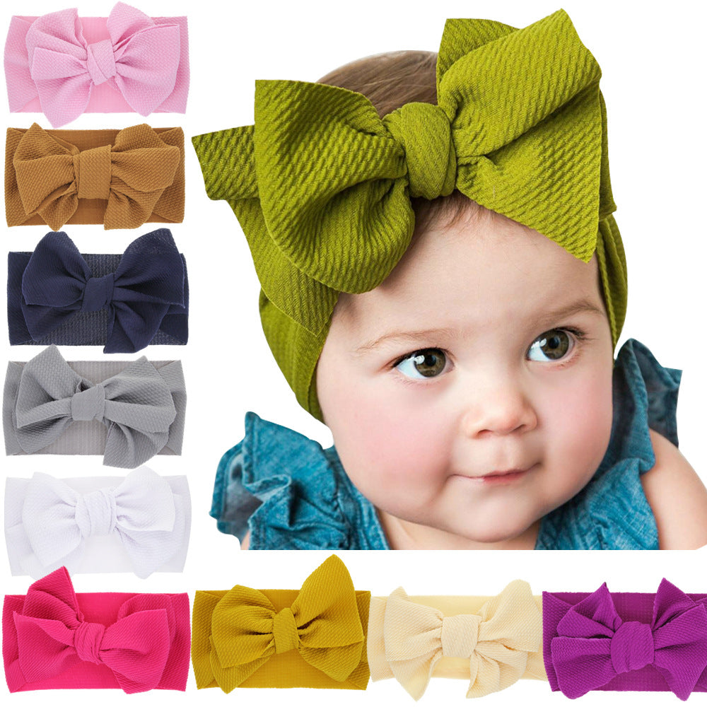 New-born Baby Colored Bow Headband