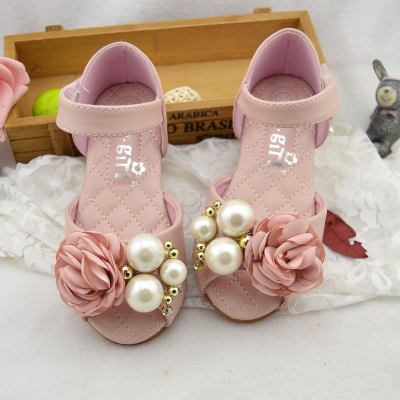 Princess Shoes With Soft Soles And Pearls