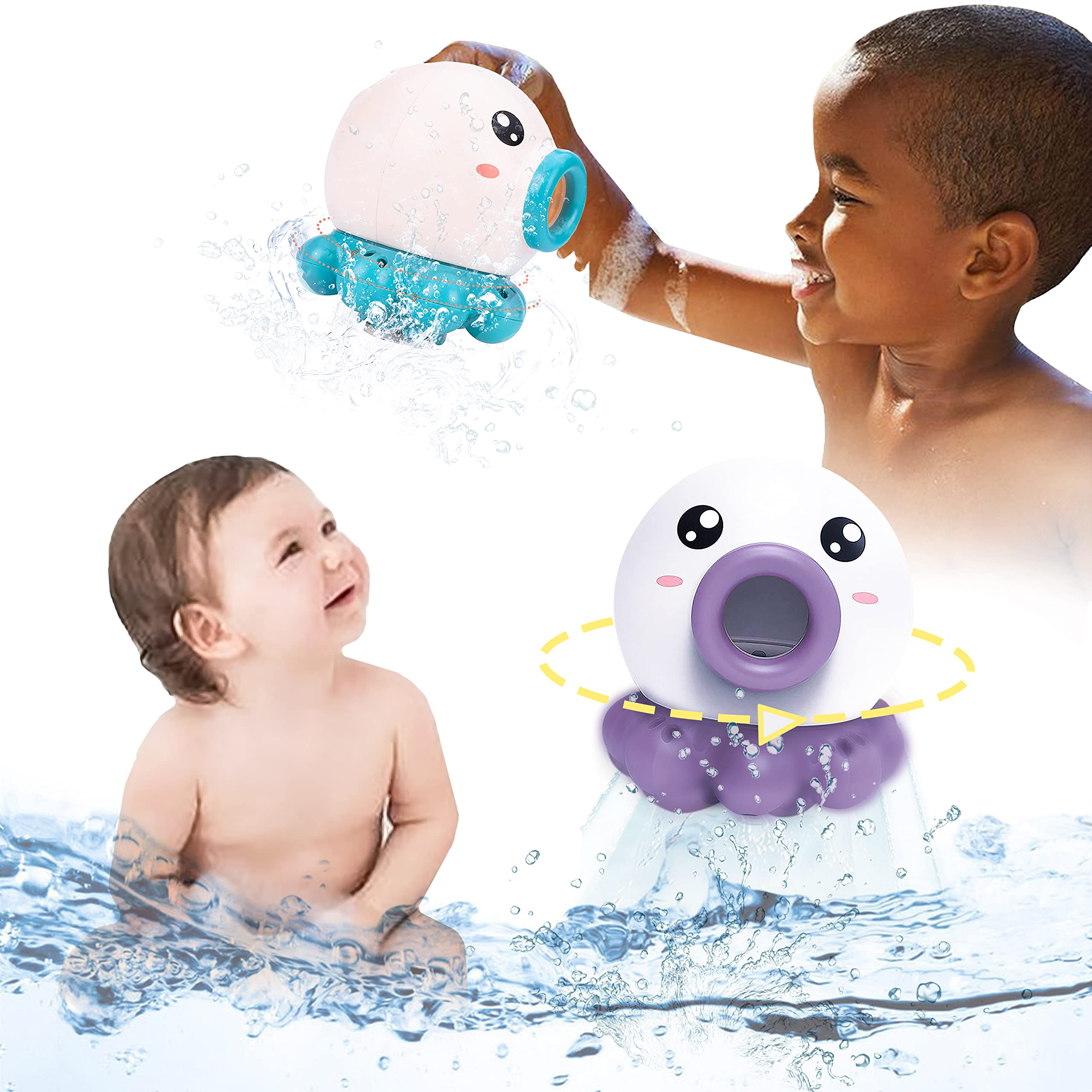Rotating Octopus Sprinkling Water Toy