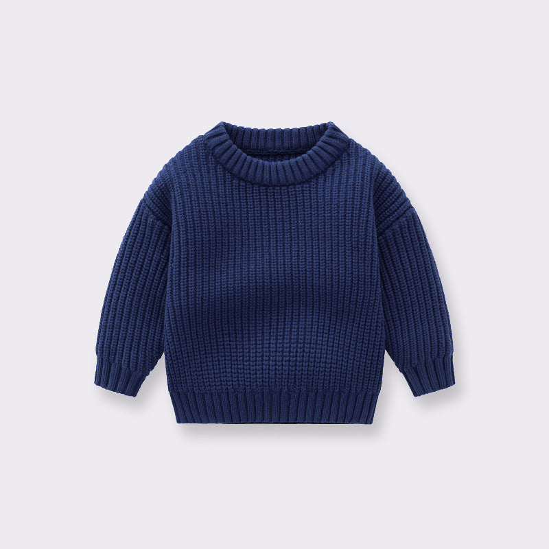 Baby Boys & Girls Children Autumn And Winter Loose Knitted Coat Sweater