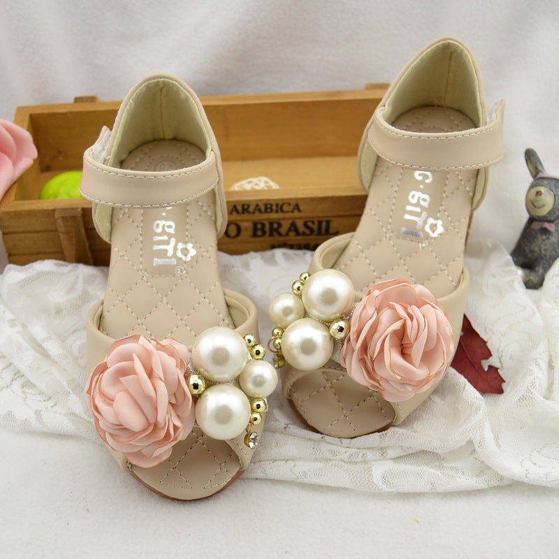 Princess Shoes With Soft Soles And Pearls