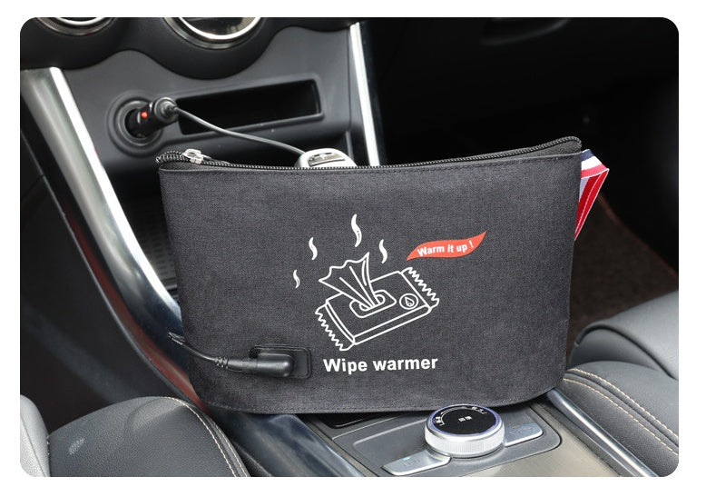 Portable Baby Wipe Warmer Bag USB Included