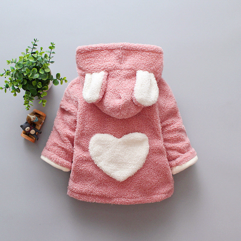 Warm Turtleneck Winter Coat for Baby Girl