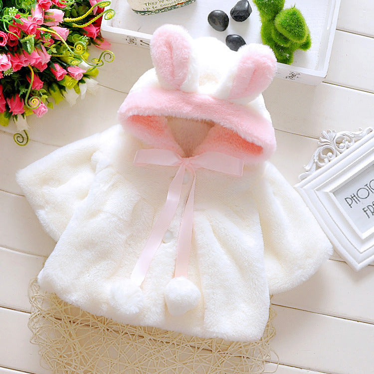 Baby Girl Baby Pink Fur Coat For Infant/Todller