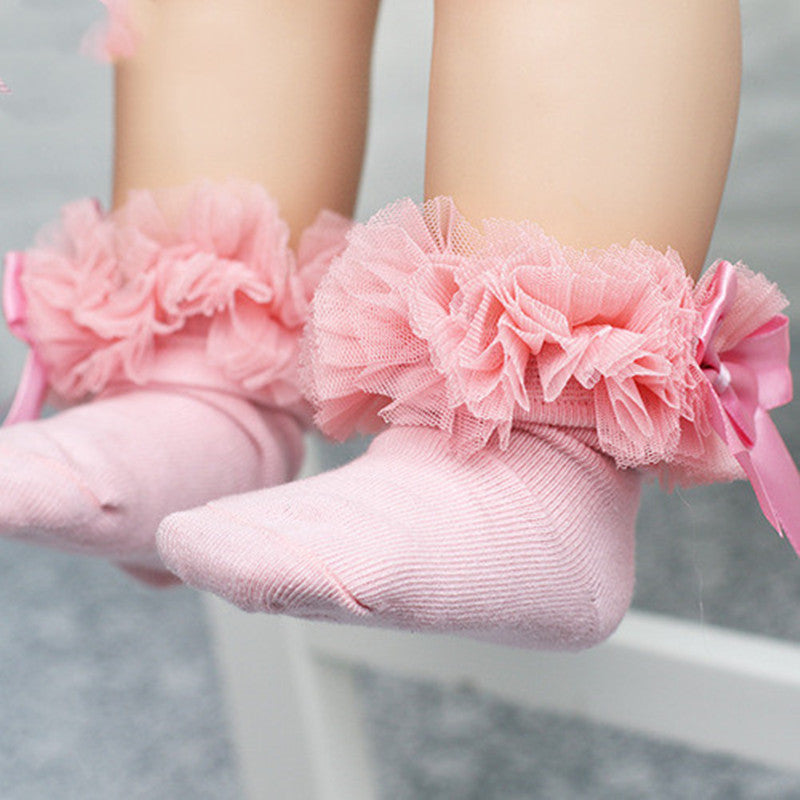 Baby Cotton Socks With Bow