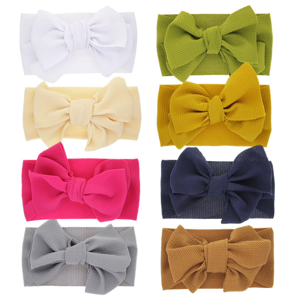 New-born Baby Colored Bow Headband