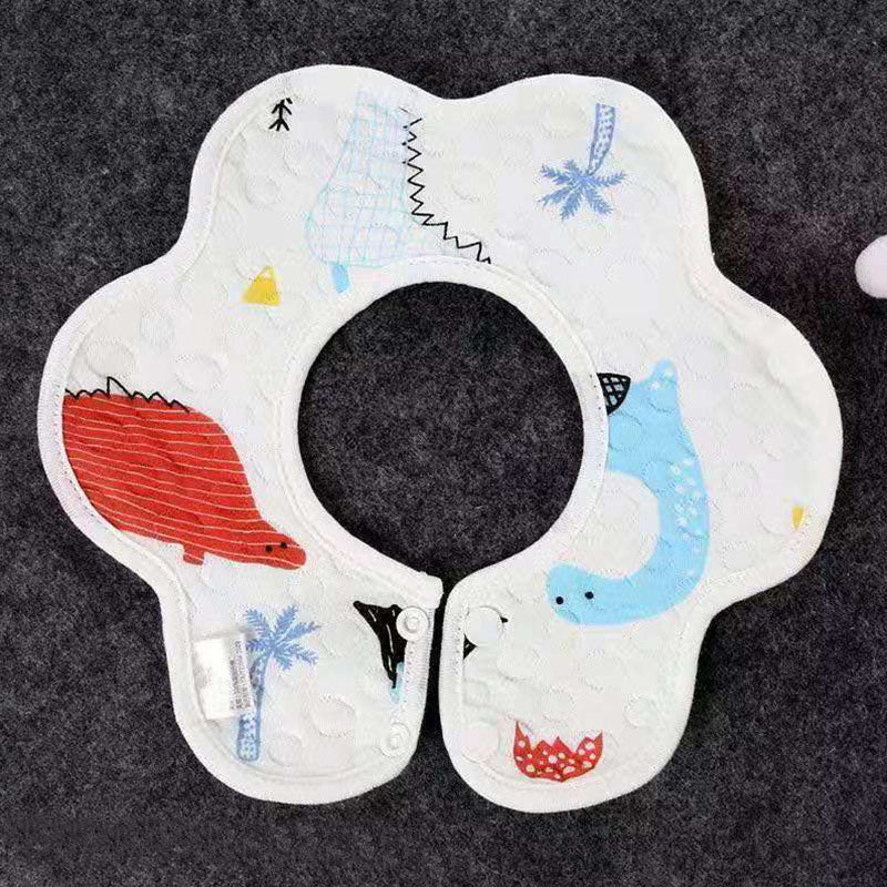 Baby Petal Waterproof Bib Saliva Towel Soft Cotton