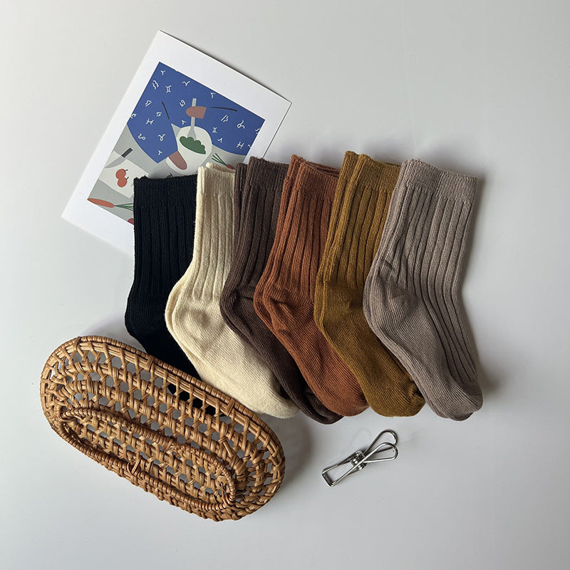 Boys And Girls Retro Tube Socks