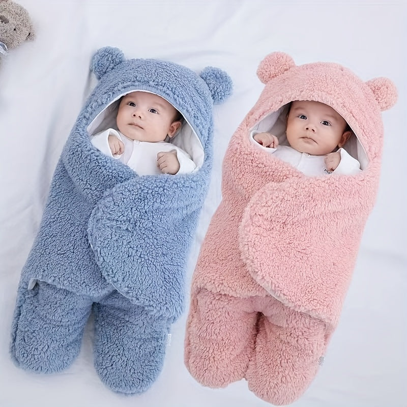 Winter Baby Sleeping Bag, Suitable For Babies Aged 0-10 Months, Soft Nap Mat With Removable Pillow