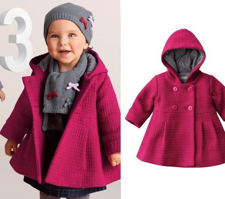 Baby Girl Winter Peacoat