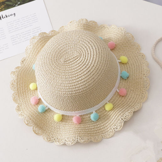 Girls Sun Straw Hat
