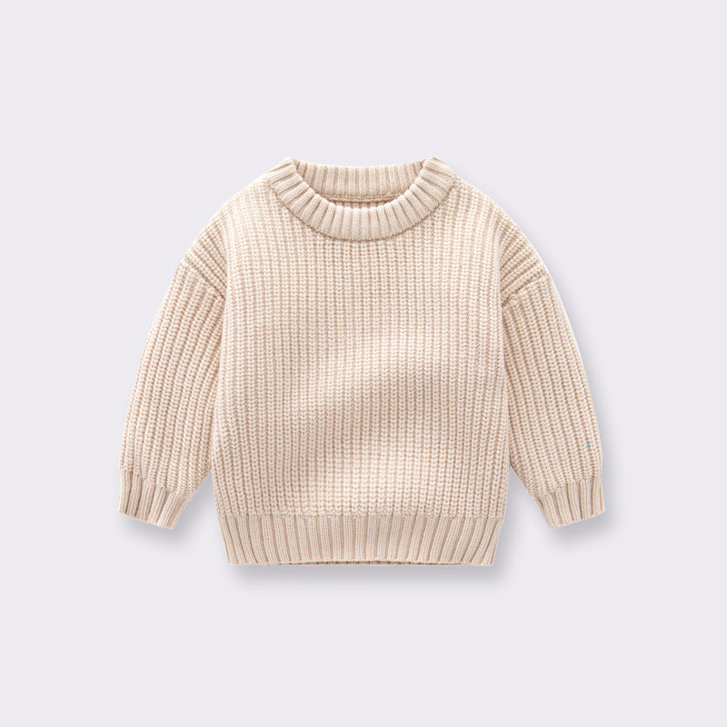 Baby Boys & Girls Children Autumn And Winter Loose Knitted Coat Sweater