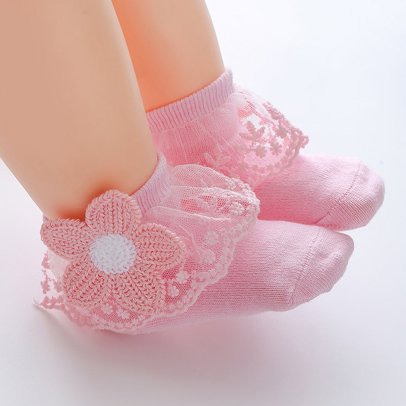 Pretty Girl Flower Socks