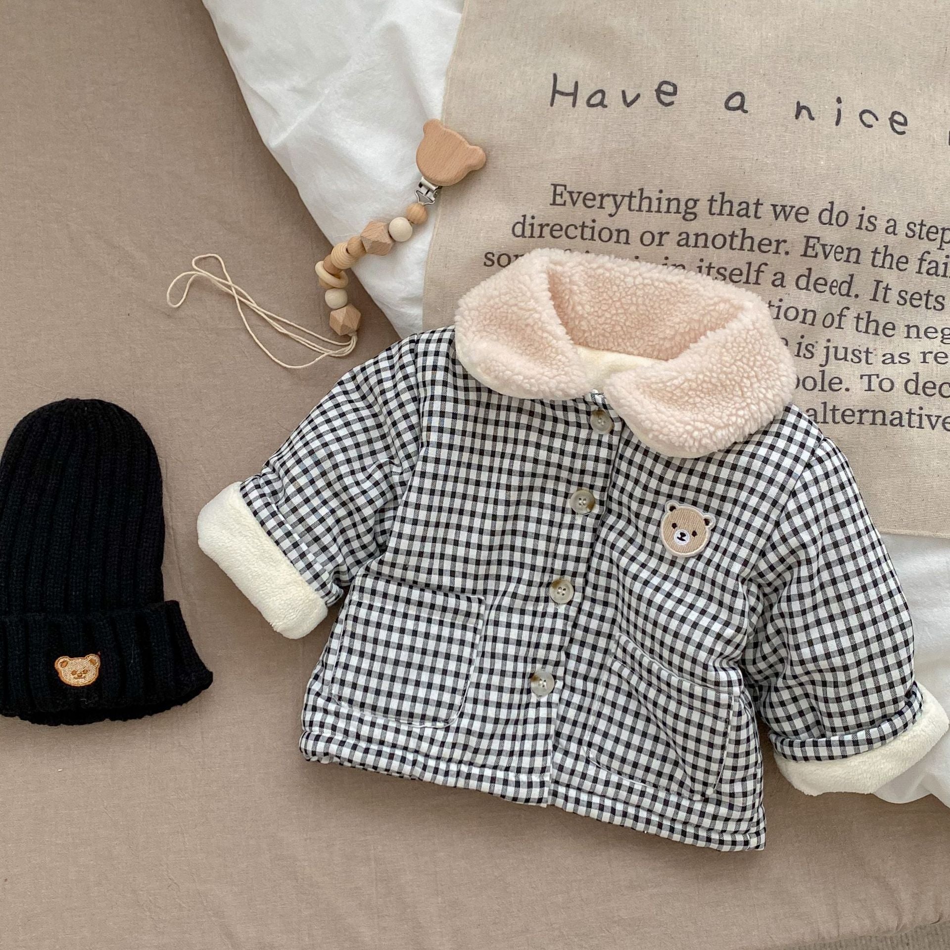 Baby Plaid Winter Coat