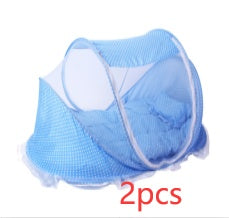 Portable Netted Baby Bed With Pillow Included