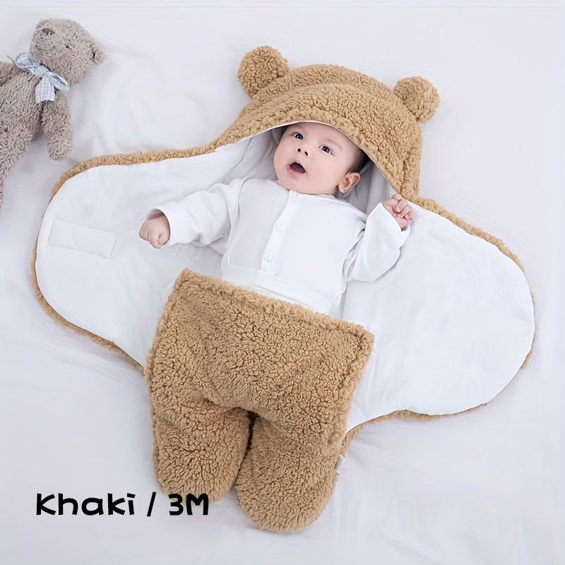 Winter Baby Sleeping Bag, Suitable For Babies Aged 0-10 Months, Soft Nap Mat With Removable Pillow