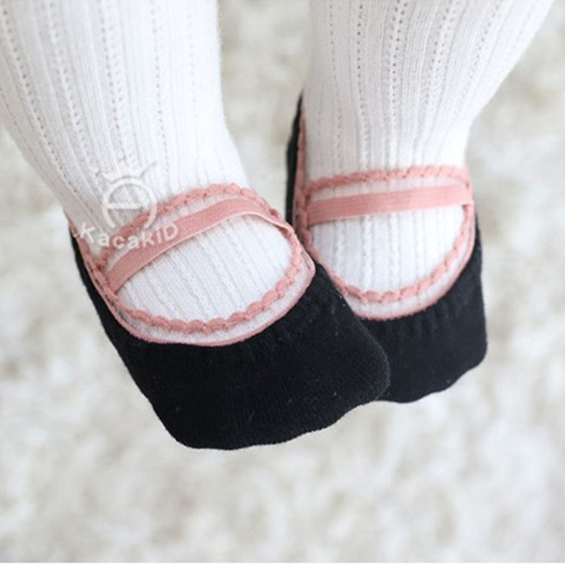 Girls Shallow Lace Boat Socks