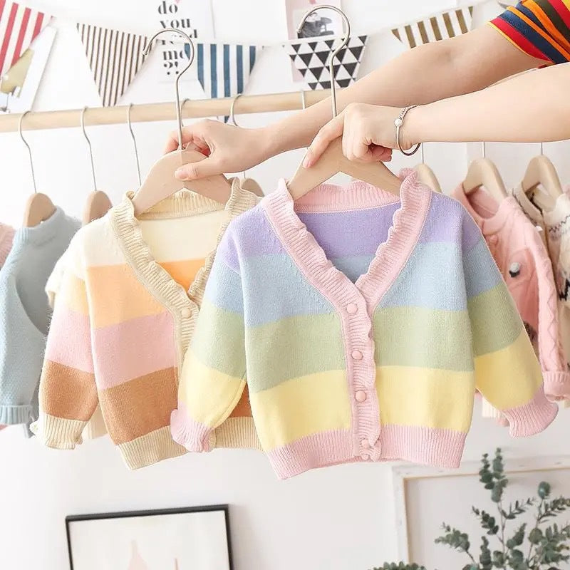 Autumn Knitted Cardigan Baby Sweater Top