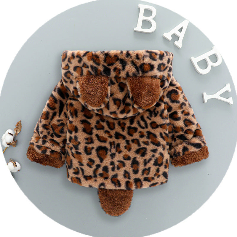 Baby Girls' Cheetah Coat