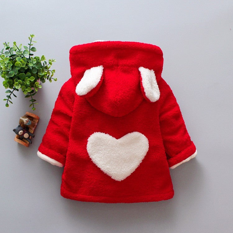 Warm Turtleneck Winter Coat for Baby Girl