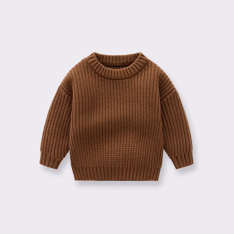 Baby Boys & Girls Children Autumn And Winter Loose Knitted Coat Sweater
