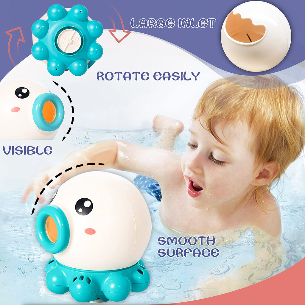 Rotating Octopus Sprinkling Water Toy