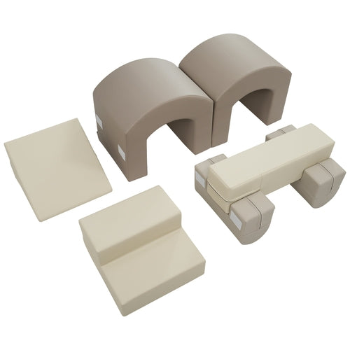 Indoor Soft Foam Climber Play Sets 7 in 1 for Toddlers, Kids Play