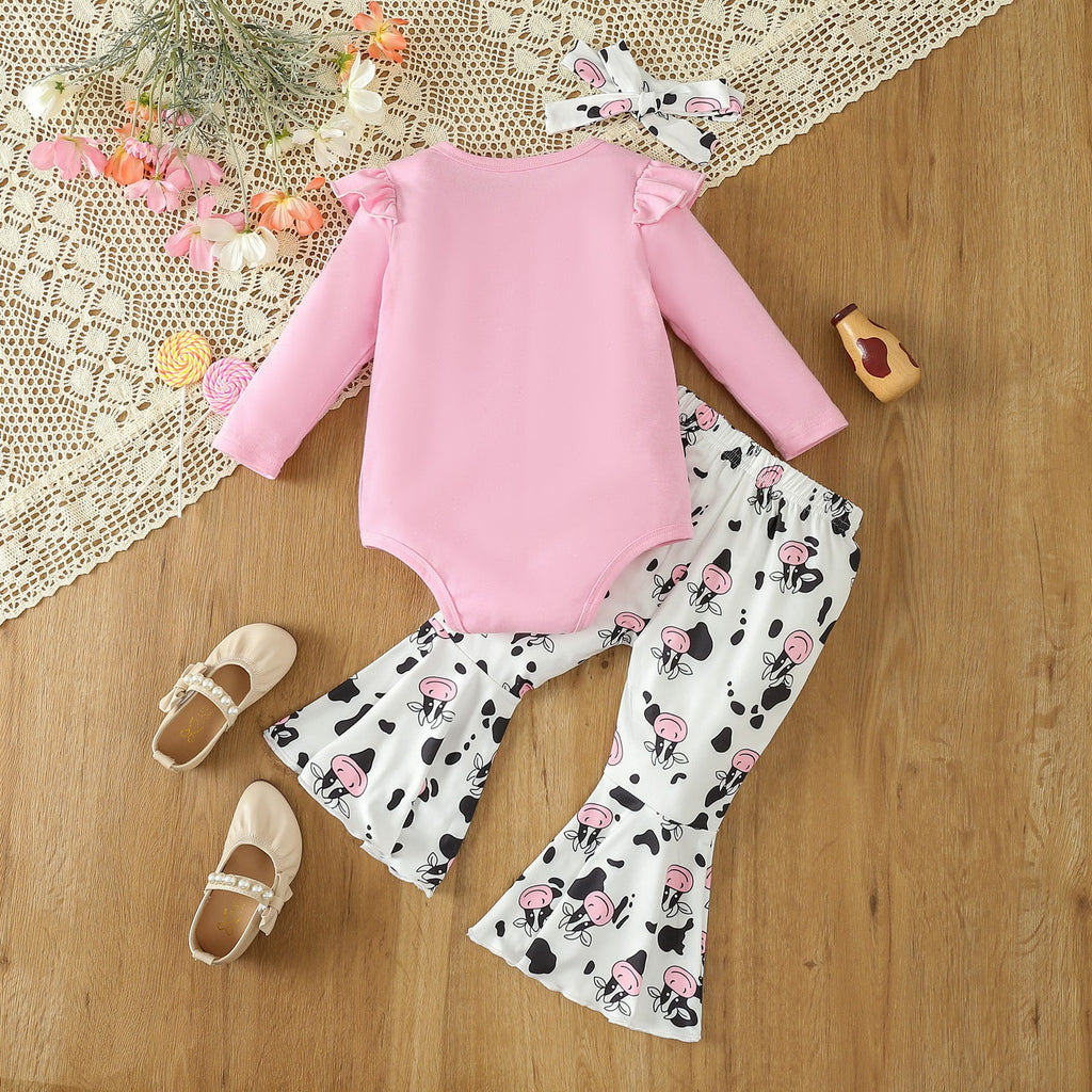 Infant Toddler Girls "Holy Cow I’m Cute" 2-Piece Outfit Set – Adorable