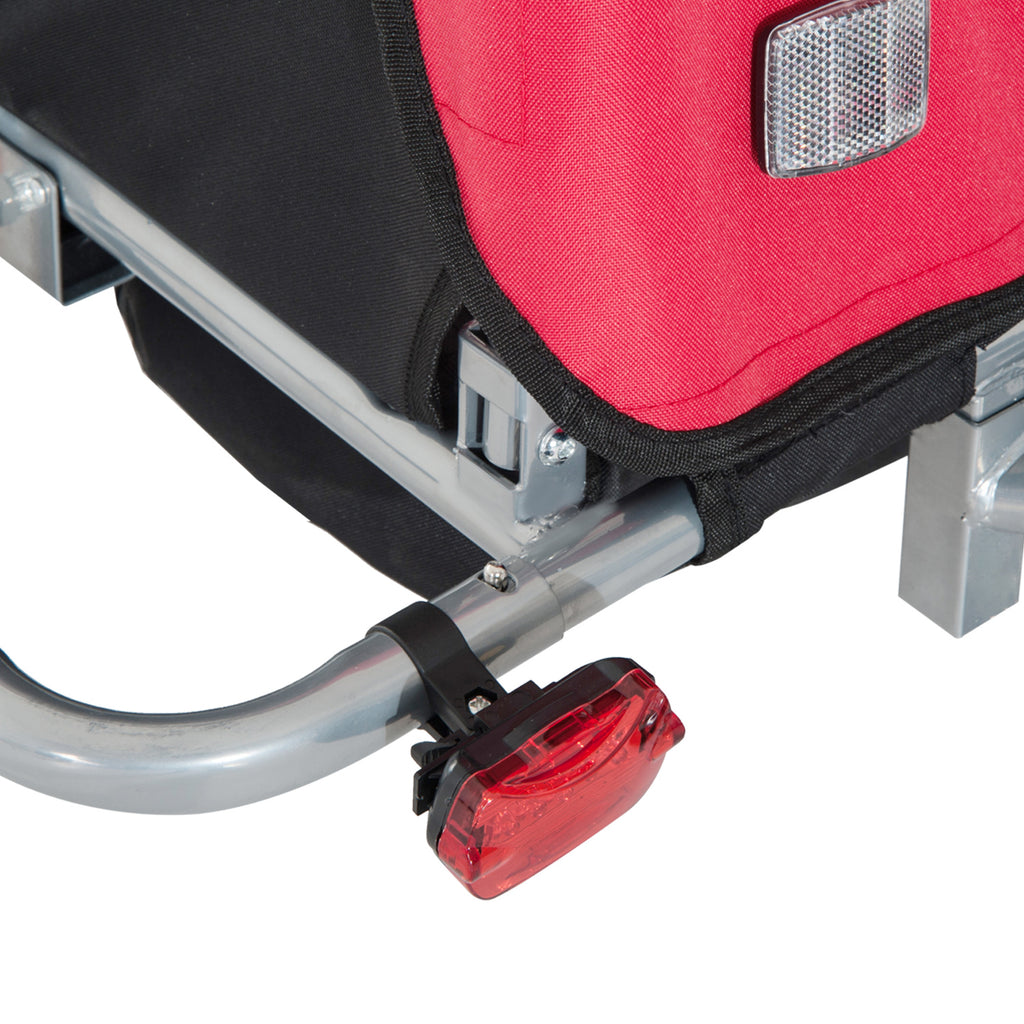 Elite 360 Double Child Two-Wheel Bicycle Cargo Trailer With 2 Security Harnesses