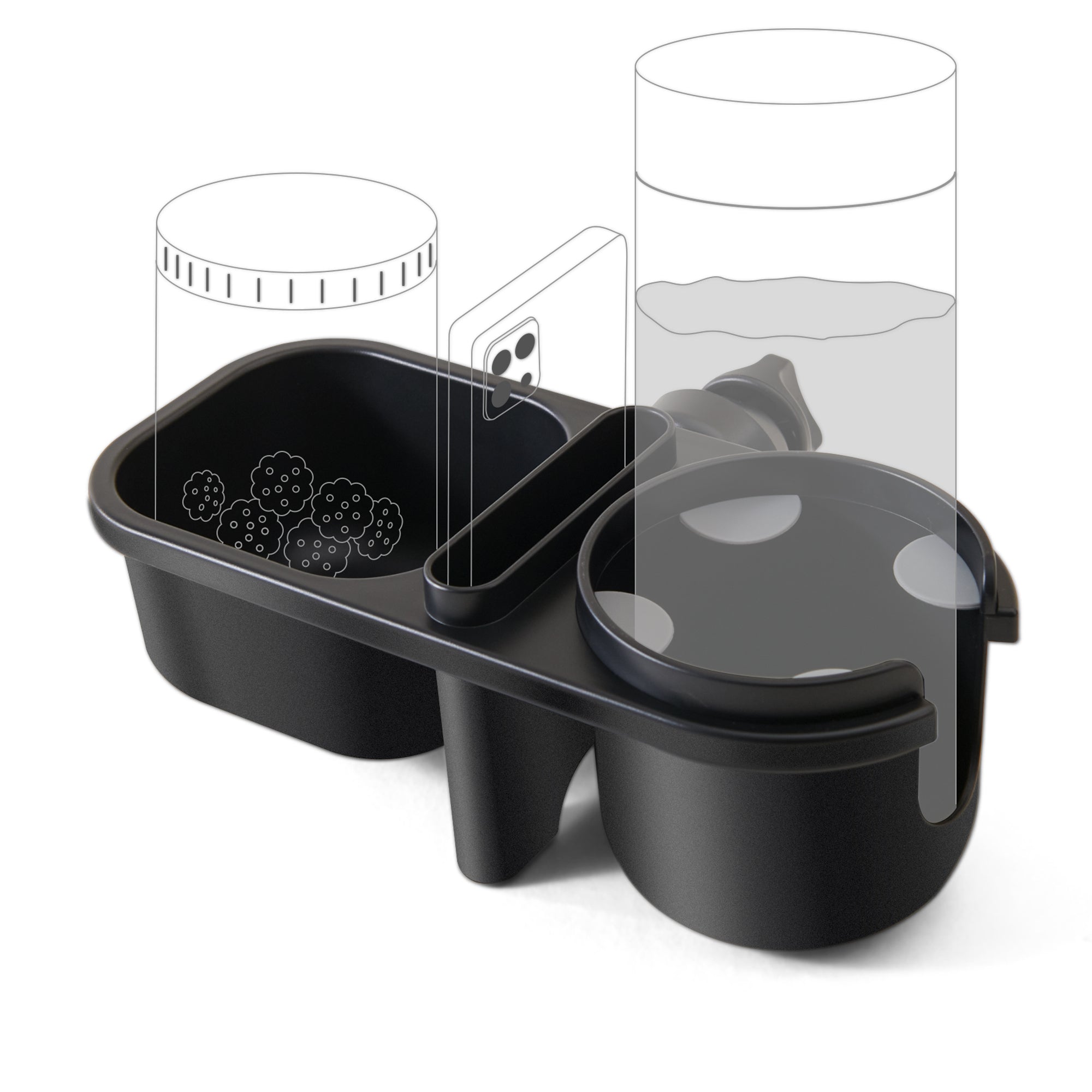 Baby Stroller Cup Holder 3 in 1