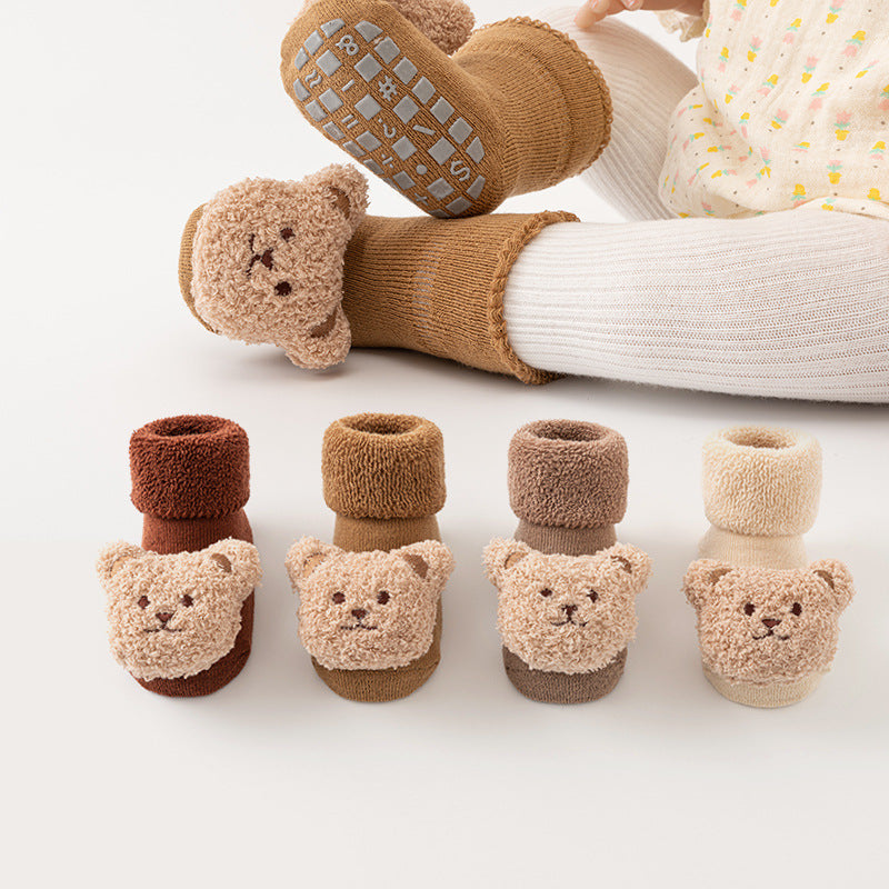 Teddy Bear Baby Non Slip Shoe Socks