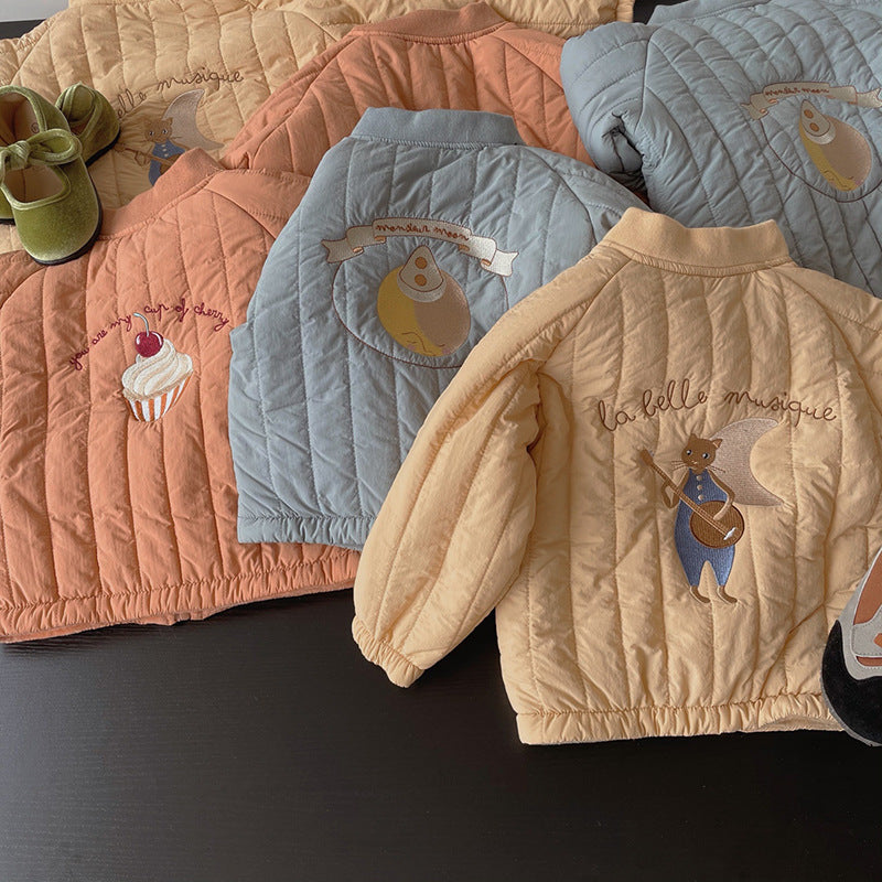 Plush Cotton Designed Winter Coat