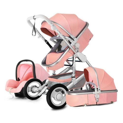 Foldable Luxury Baby Stroller 3 in 1